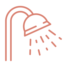 Bath house shower Icon