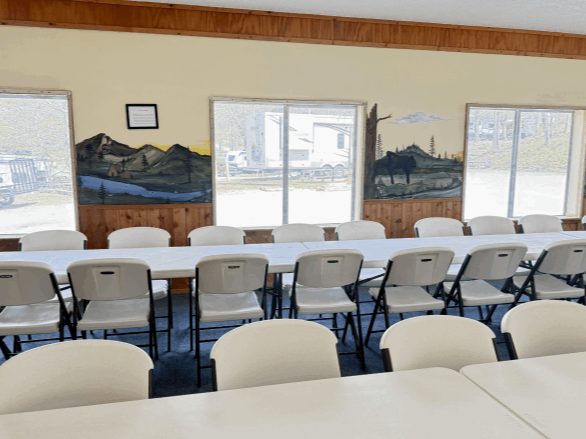 Clubhouse Interior Events Space Yonah Mountain Campground