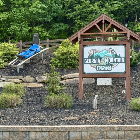 Georgia Mountain Coaster near Yonah Mountain Campground